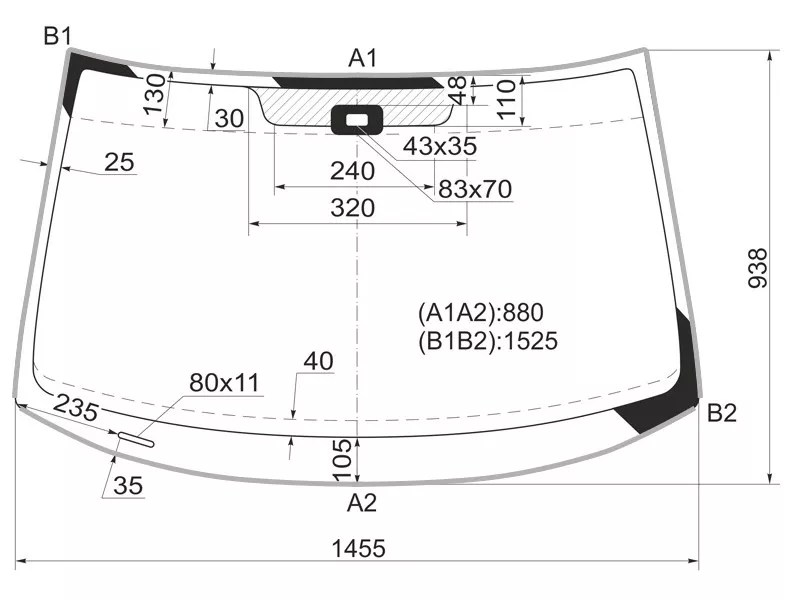 Стекло лобовое (Датчик дождя/ Молдинг) Skoda Yeti 09-14 - Артикул YETIVCSYLFWX - Производитель Xyg - Фото, Отзывы, Цены 
