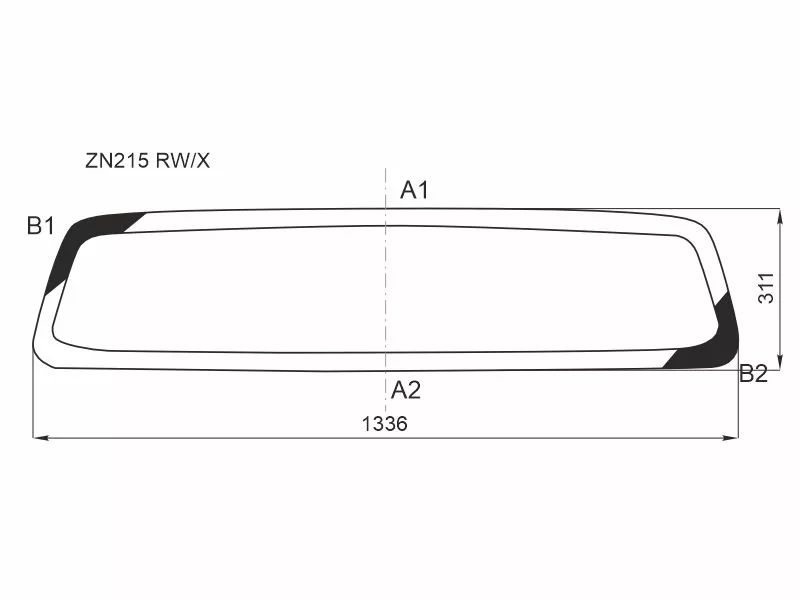Стекло заднее (Цвет зеленый/ Обогрев) Toyota Hilux Pick Up 04-15 - Артикул ZN215RWHX - Производитель Xyg - Фото, Отзывы, Цены 